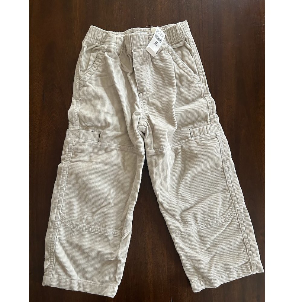 4T BOYS Tan Corduroy Pants, elastic waist, NEW, THE CHILDREN'S PLACE